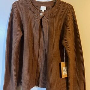 Cyrus Chocolate Brown Women's Cardigan